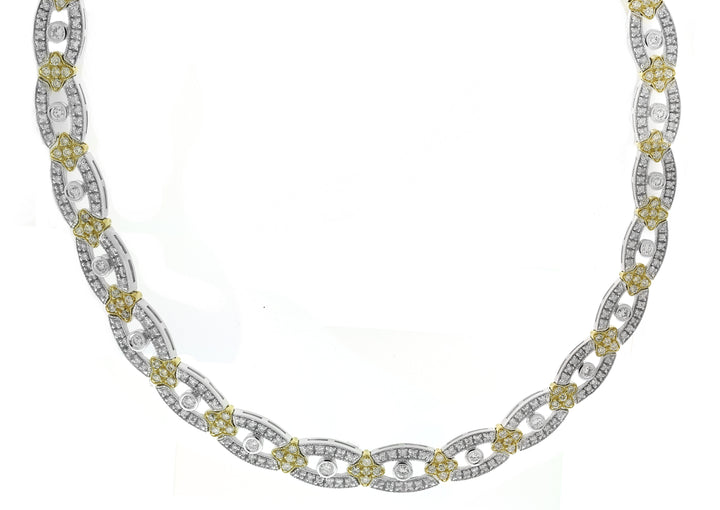 14kt White And Yellow Gold Diamond Necklace