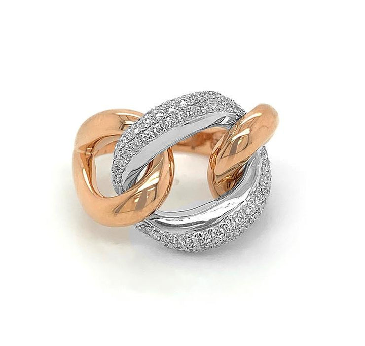 18kt Rose Gold Diamond Ring