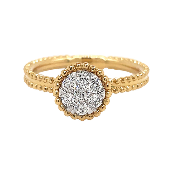 18kt Yellow Gold Diamond Ring