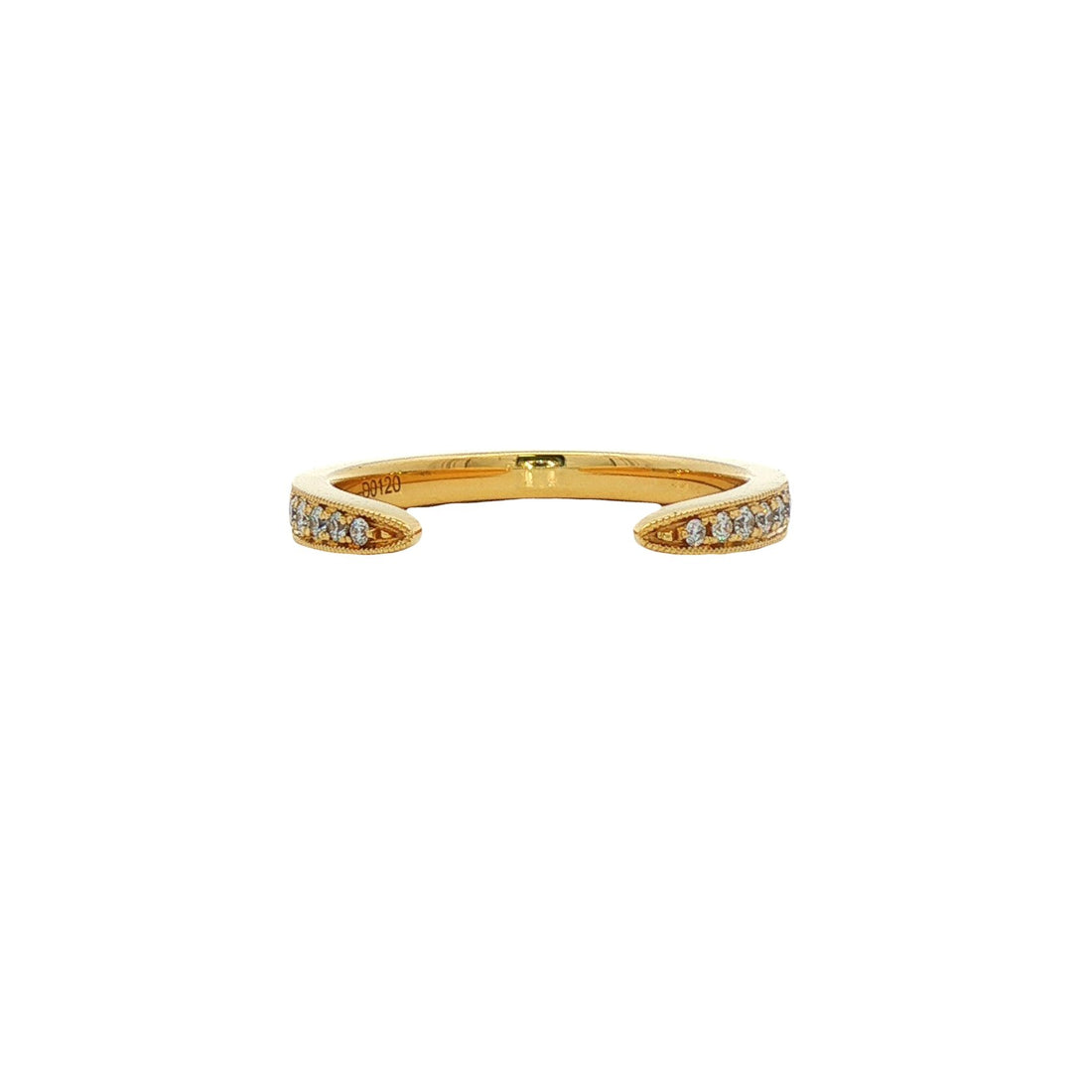 18kt Yellow Gold Diamond Band