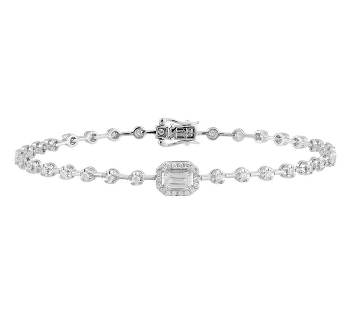 18kt White Gold Diamond Bracelet
