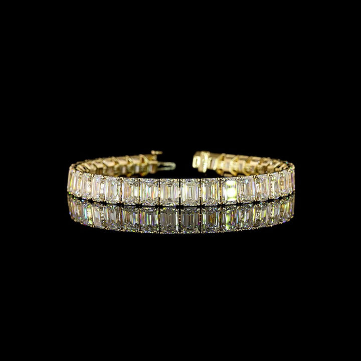 14kt Yellow Gold Lab Diamond Tennis Bracelet