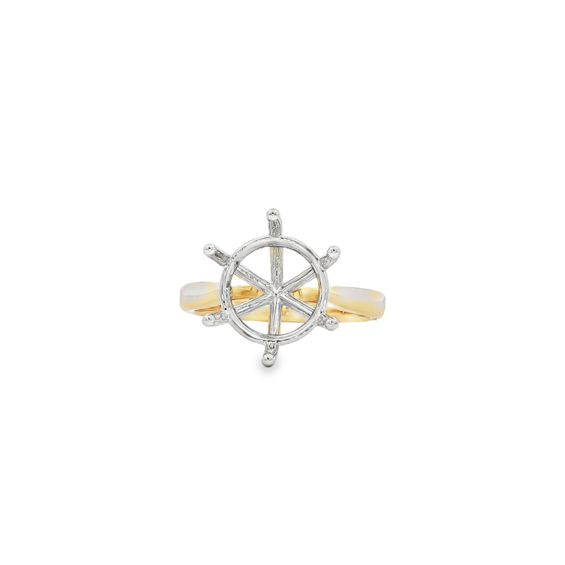 14kt Yellow And White Gold Semi-Mount