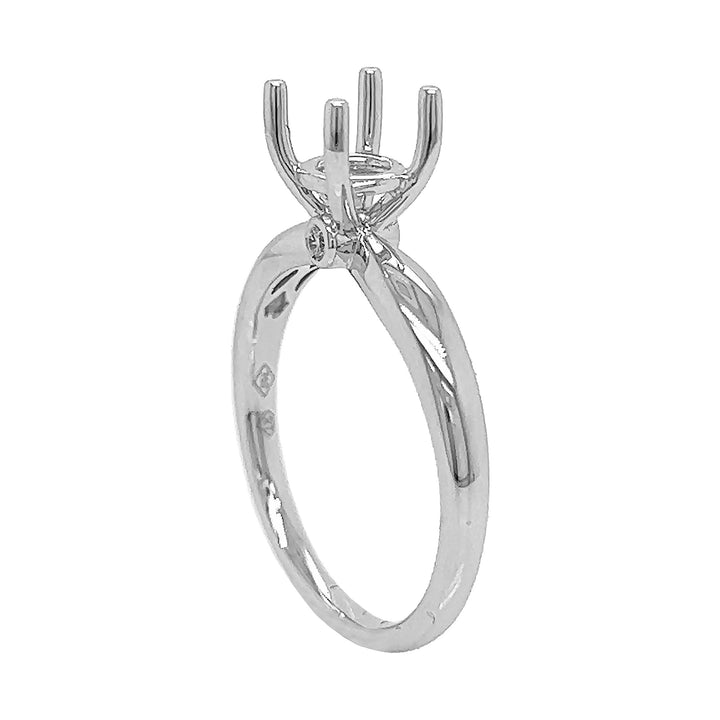18kt White Gold Diamond Semi Mount