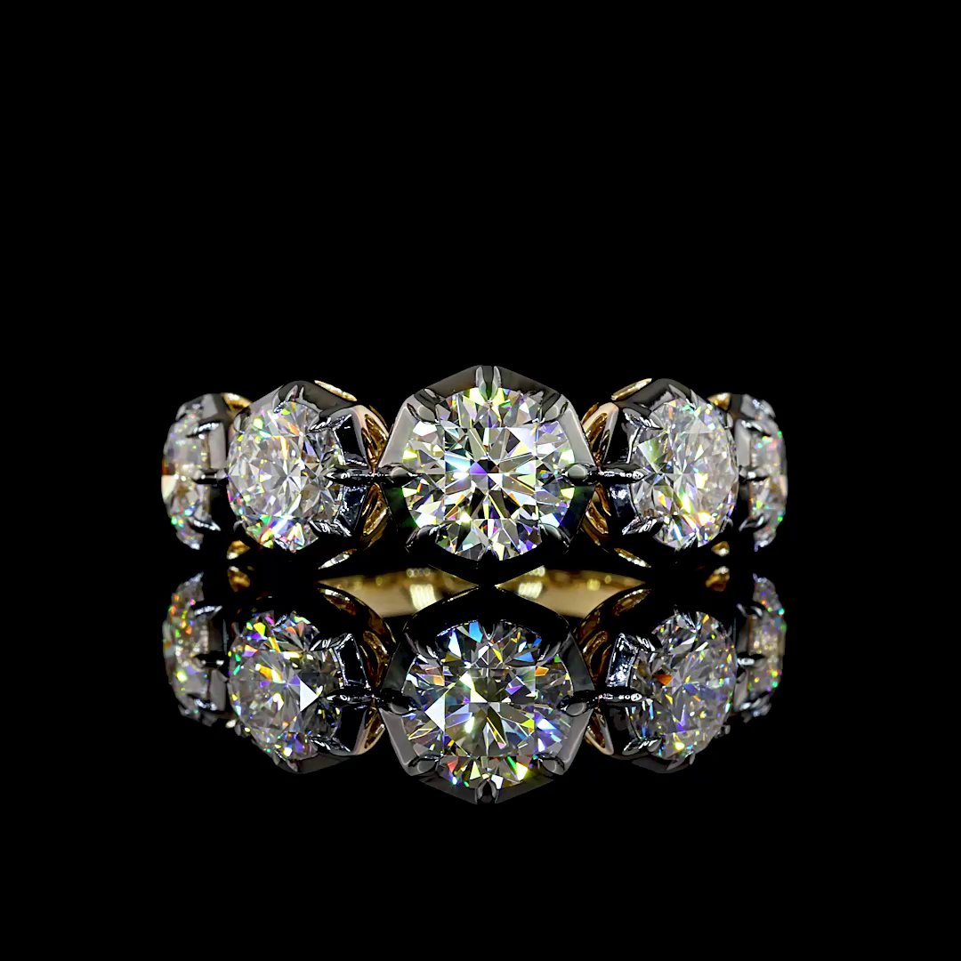 14kt Yellow Gold Lab Diamond Ring
