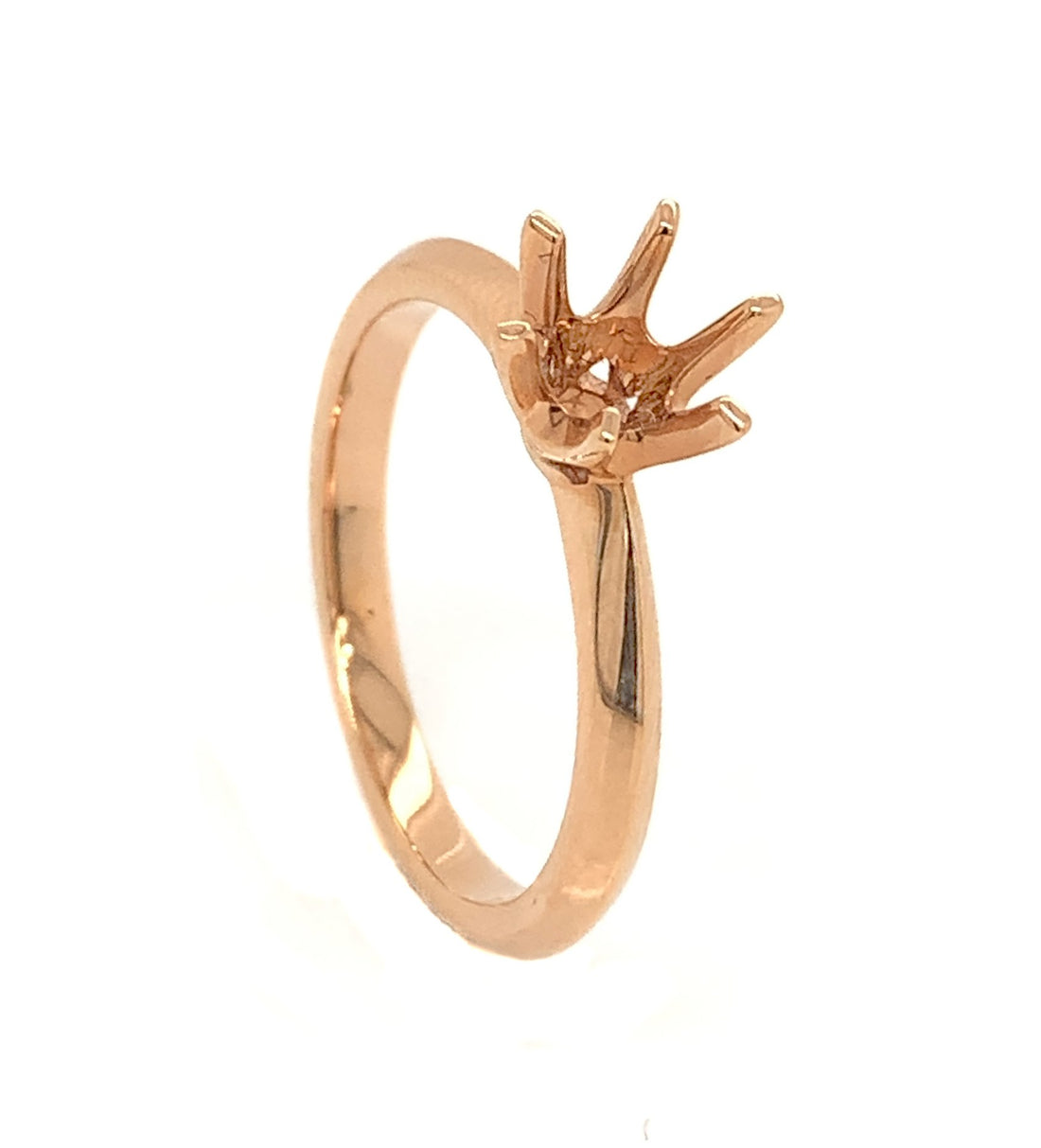 18kt Rose Gold Diamond Semi-mount