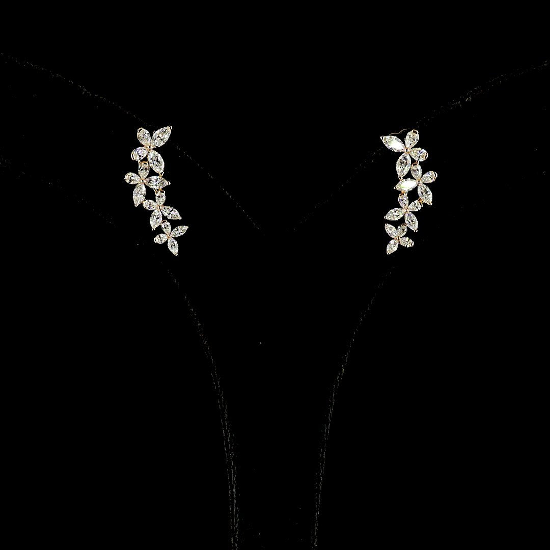 14kt Rose Gold Lab Diamond Earrings