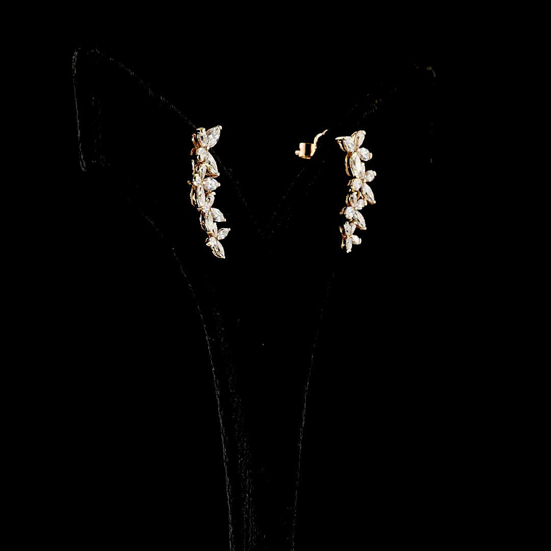14kt Rose Gold Lab Diamond Earrings