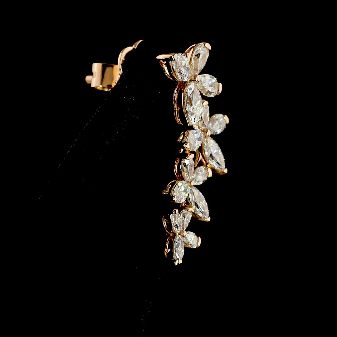 14kt Rose Gold Lab Diamond Earrings