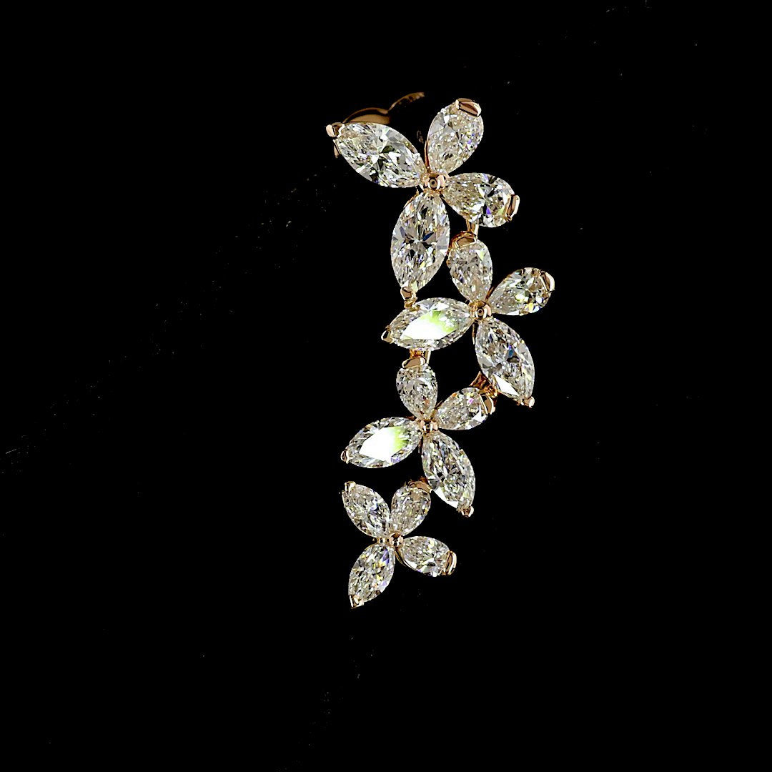 14kt Rose Gold Lab Diamond Earrings