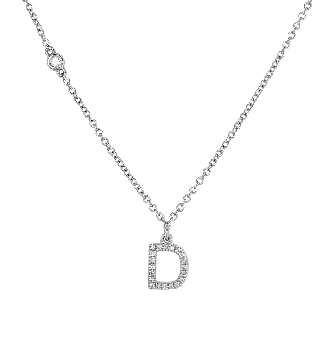14kt White Gold Diamond Pendant