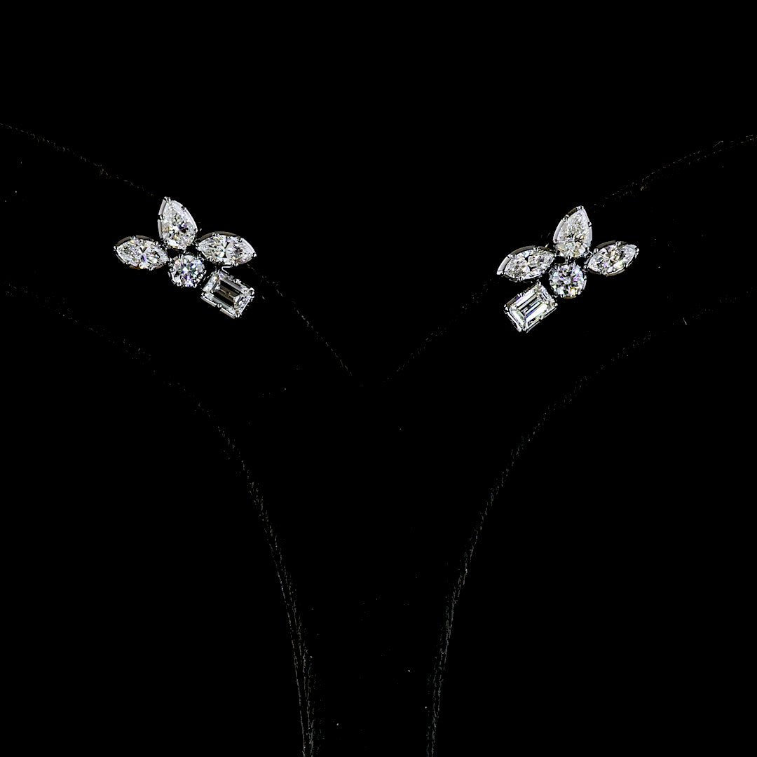 14kt Yellow Gold Lab Diamond Earrings