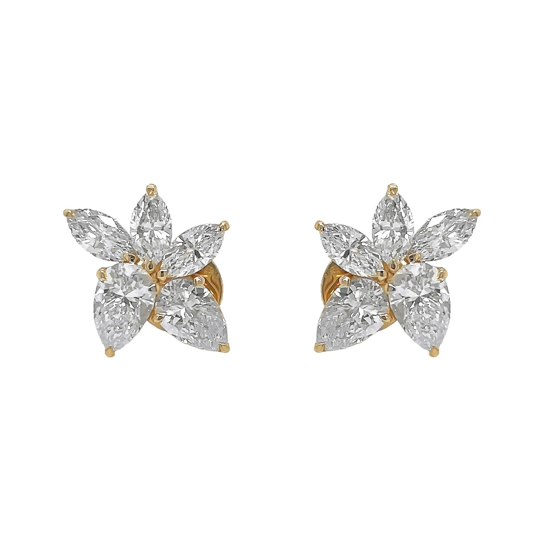 14kt Yellow Gold Lab Diamond Earrings