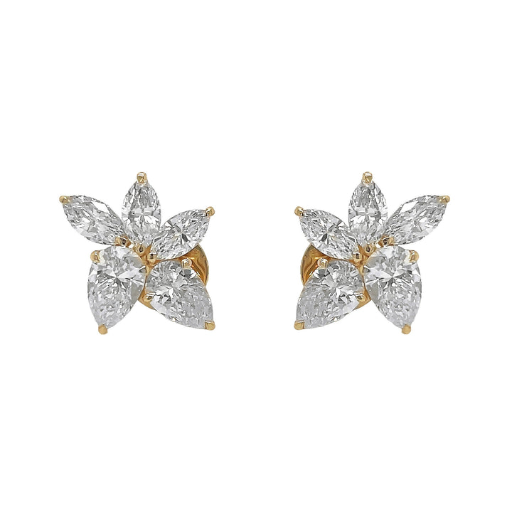 14kt Yellow Gold Lab Diamond Earrings