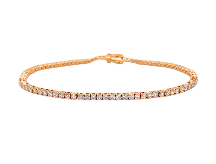 18kt Rose Gold Diamond Bracelet