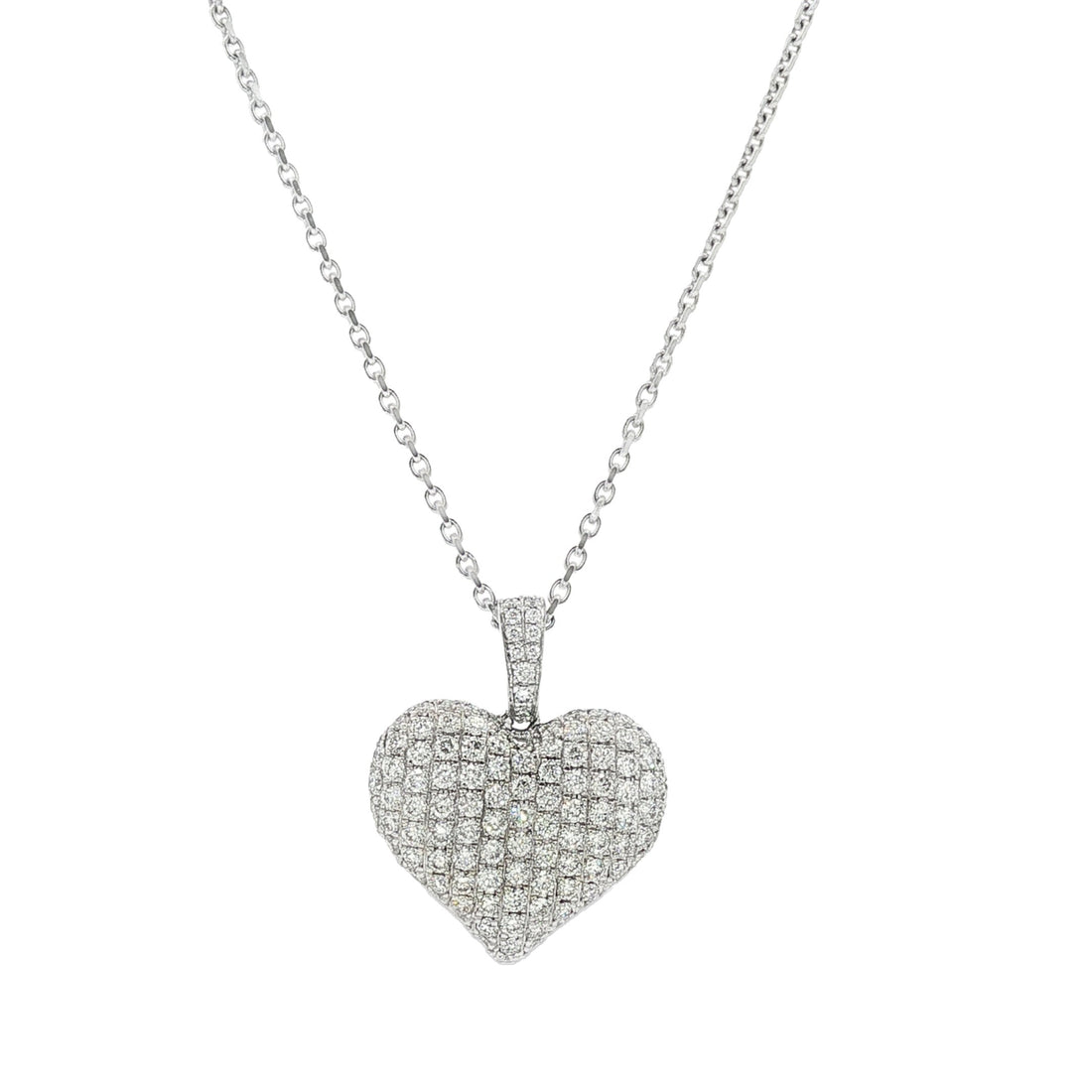 18kt White Gold Diamond Pendant