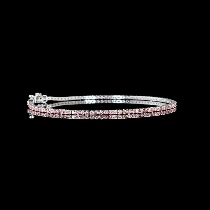 14kt White Gold Lab Diamond Tennis Bracelet
