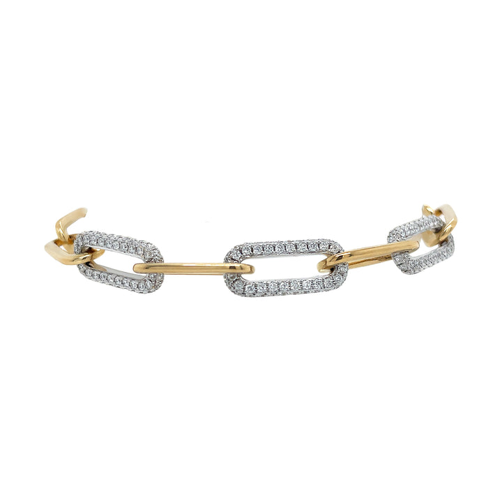 18kt Yellow Gold Diamond Bracelet