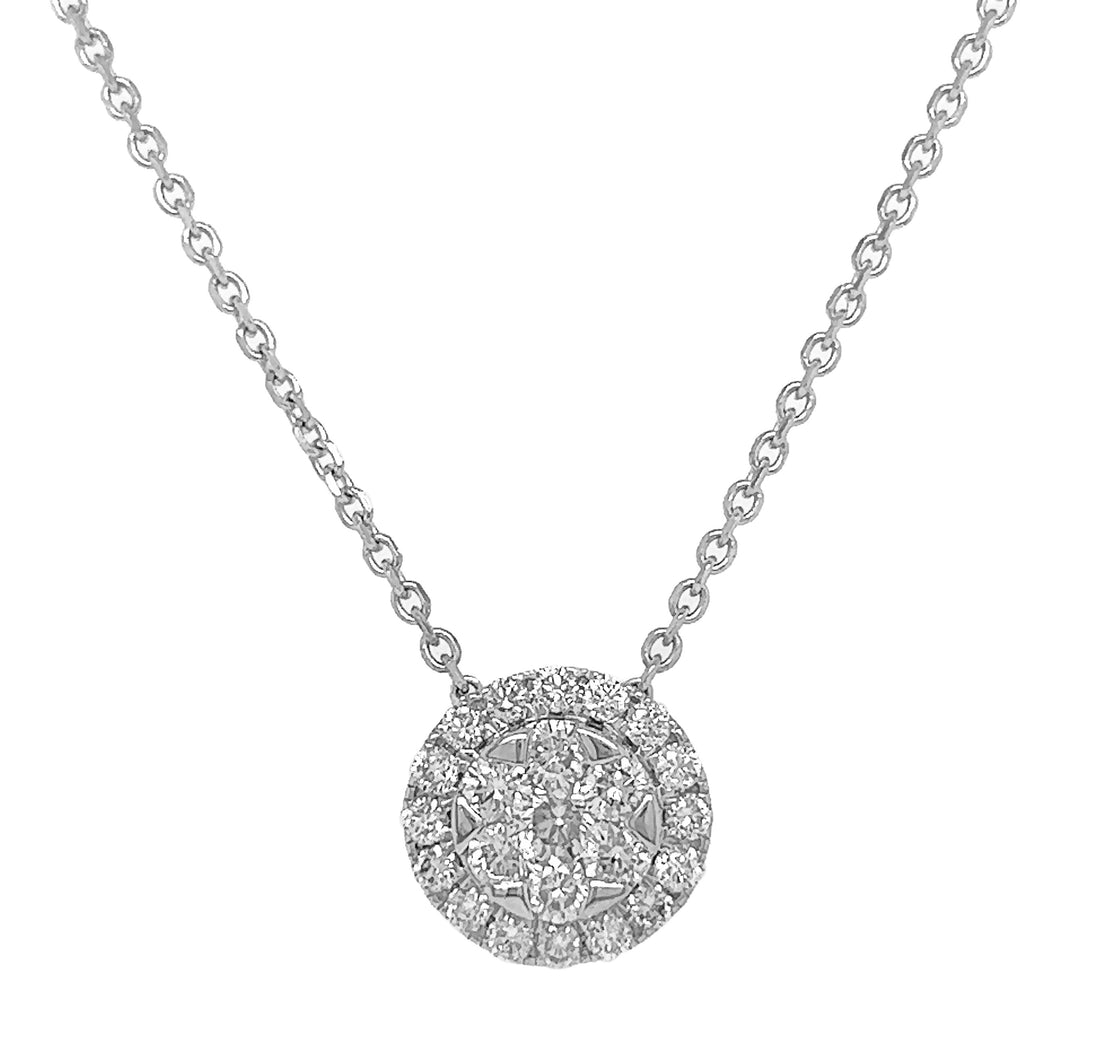 14kt White Gold Diamond Pendant