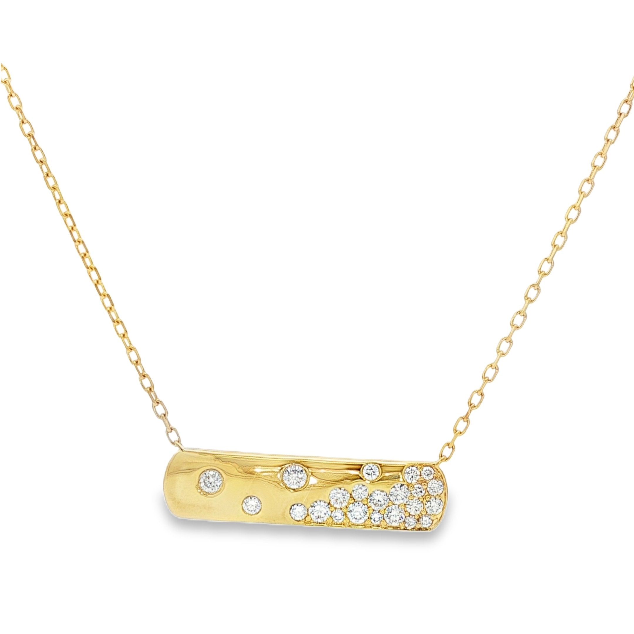 18kt Yellow Gold Diamond Pendant