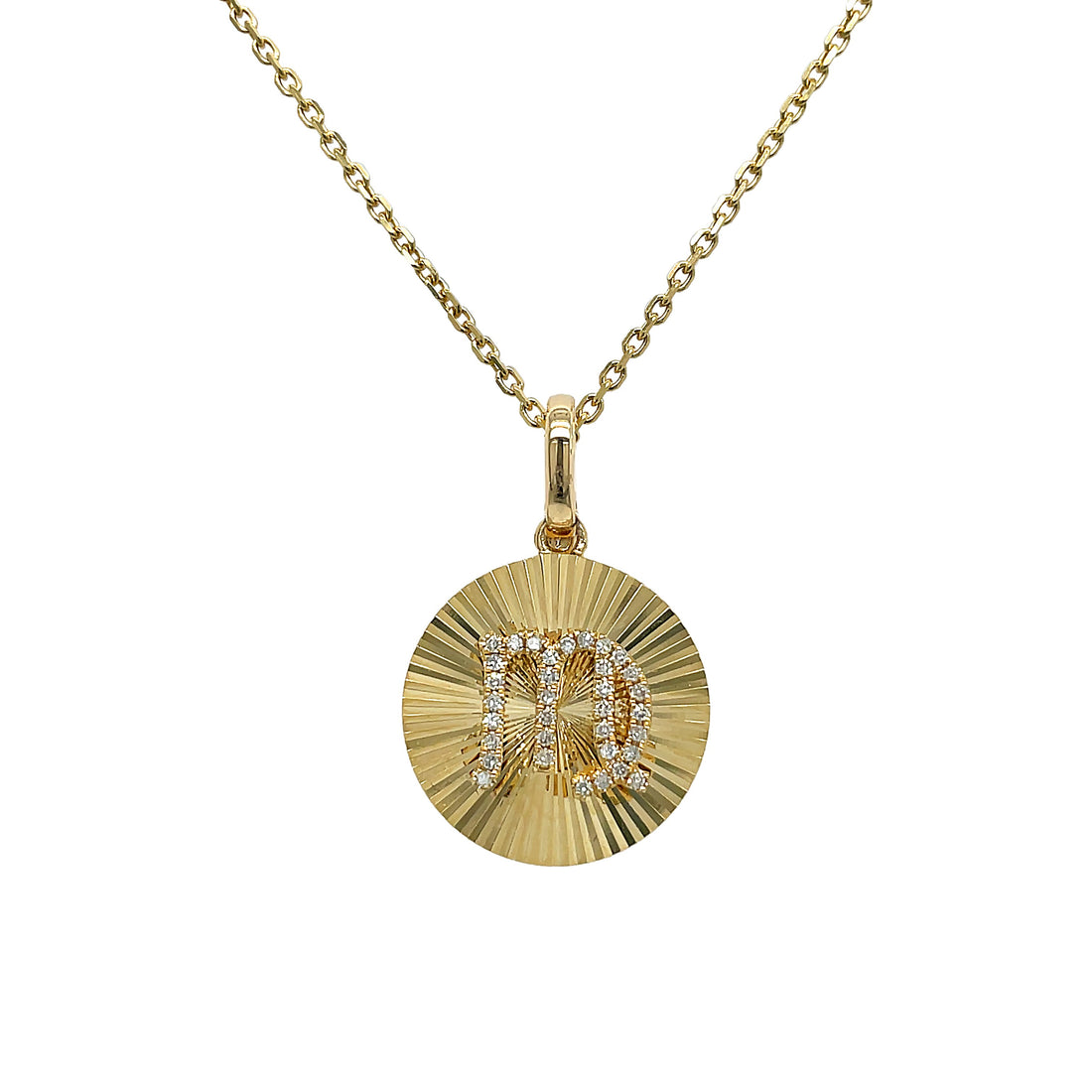 14kt Yellow Gold Diamond Pendant