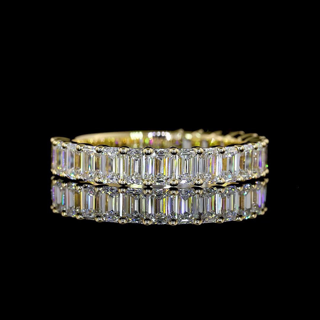 14kt White Gold Lab Diamond Band