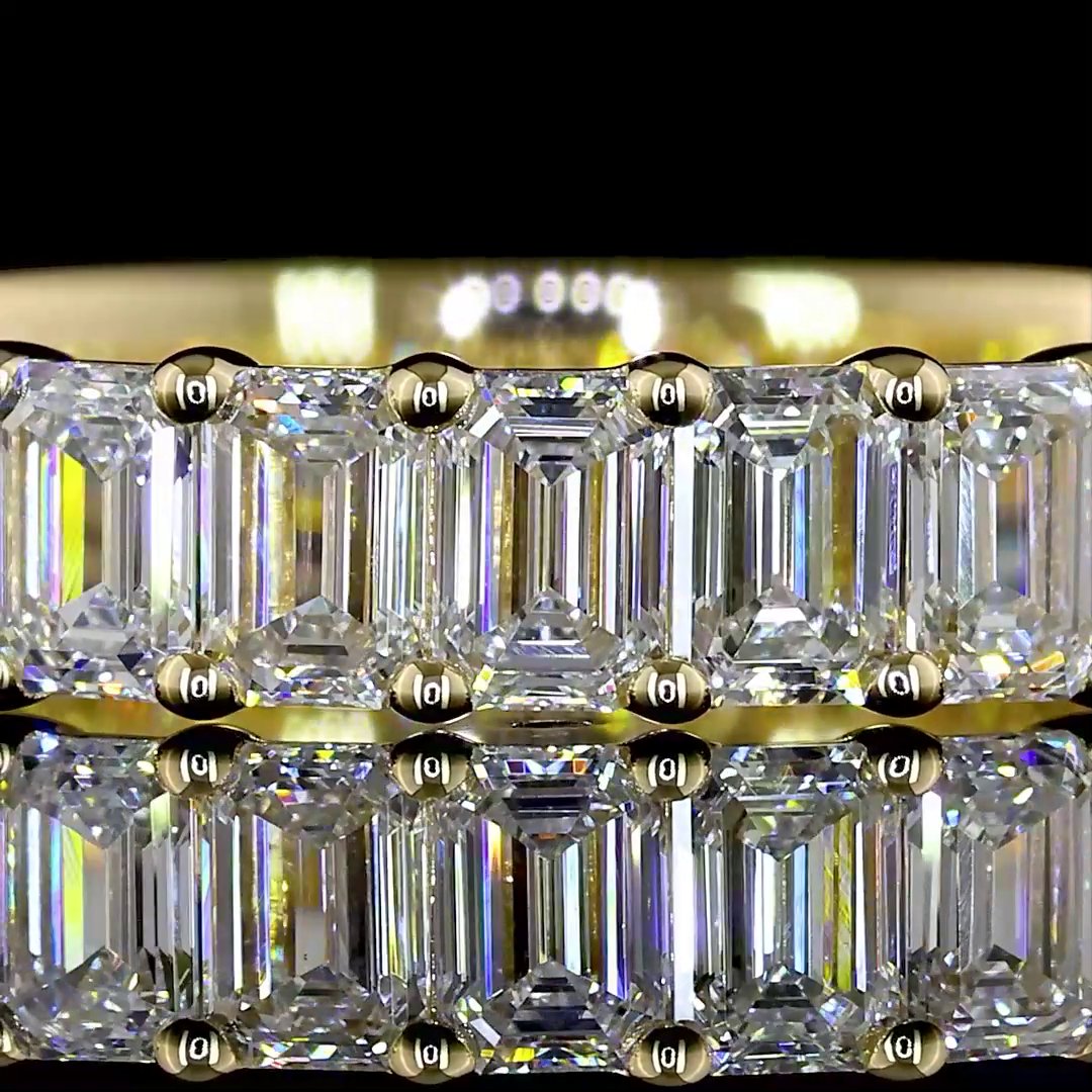 14kt White Gold Lab Diamond Band