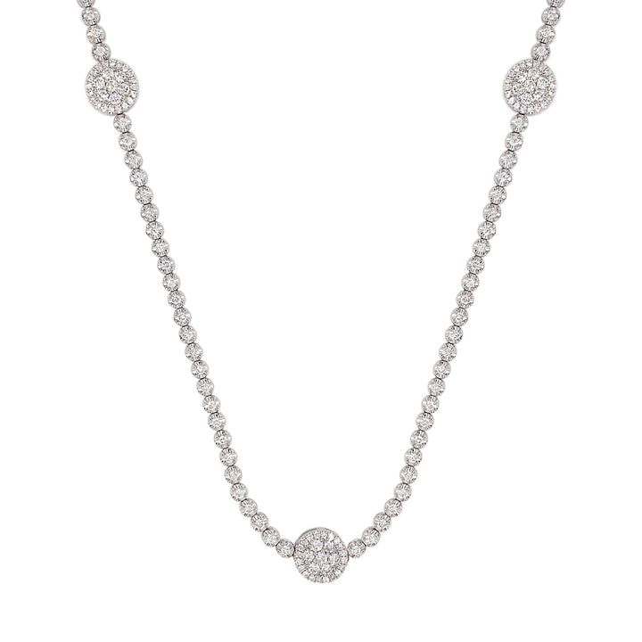 18kt White Gold Diamond Necklace