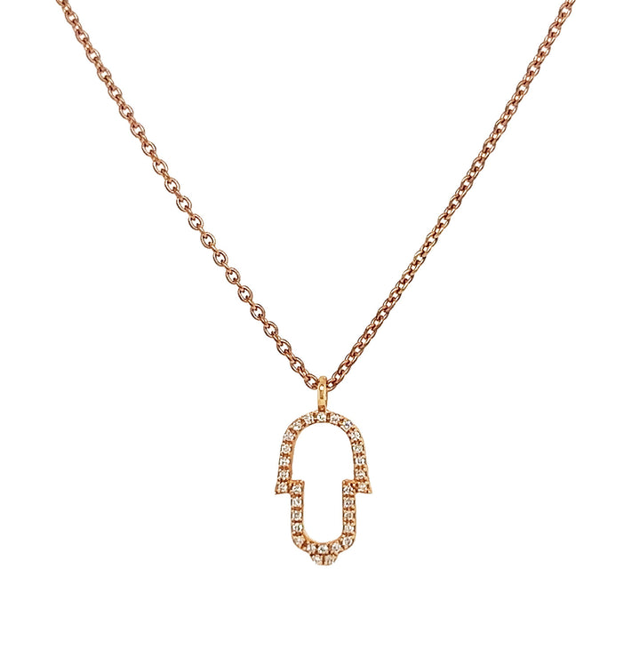 14kt Rose Gold Diamond Pendant
