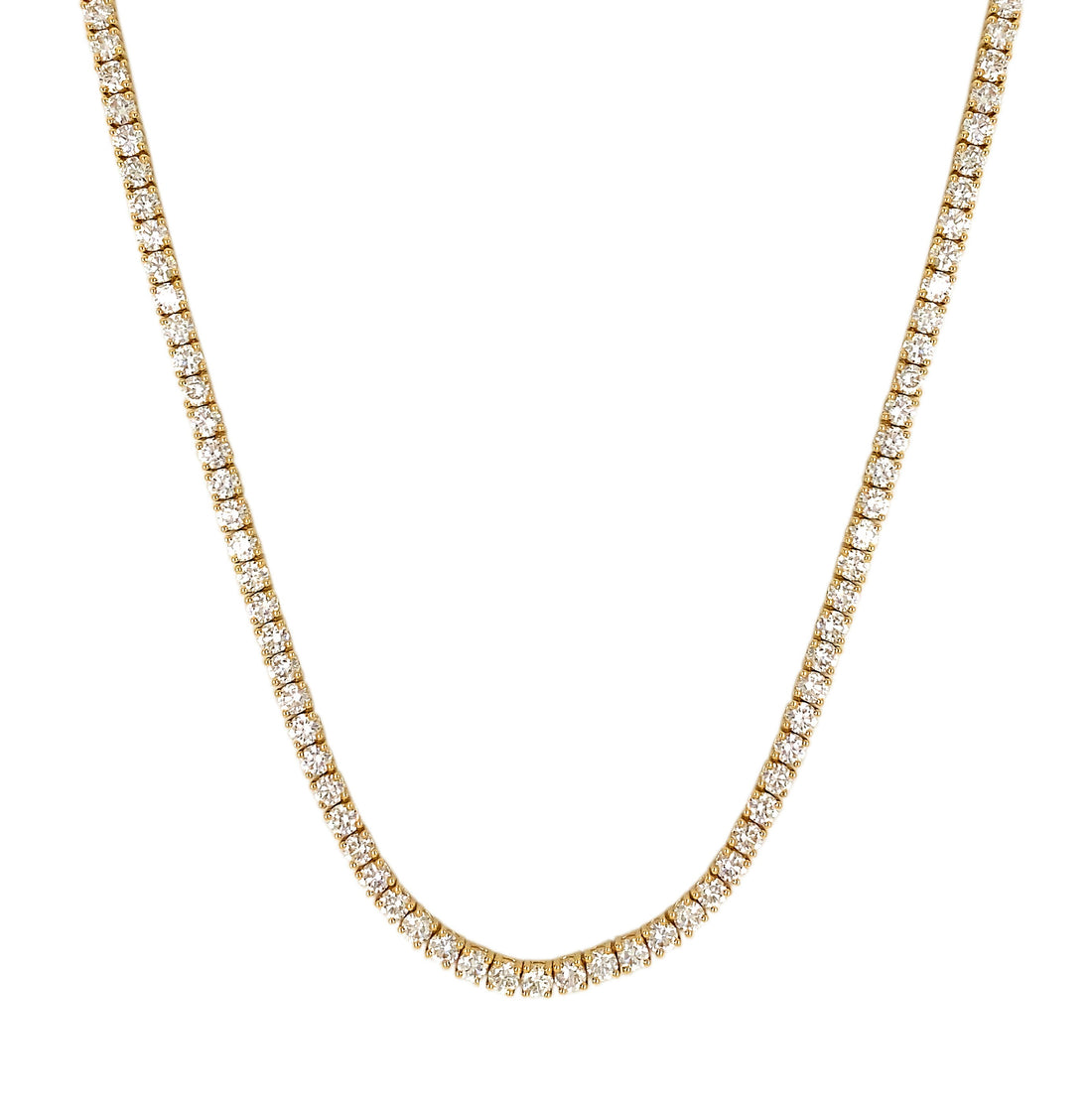 18kt Yellow Gold Diamond Necklace