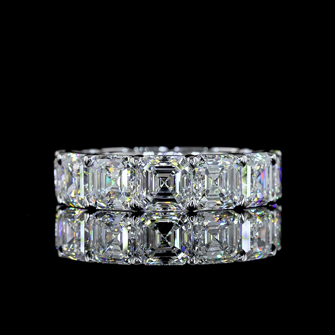 14kt White Gold Lab Diamond Eternity Band