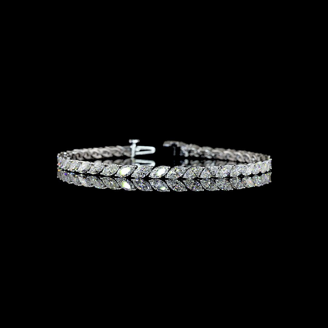14kt White Gold Lab Diamond Tennis Bracelet