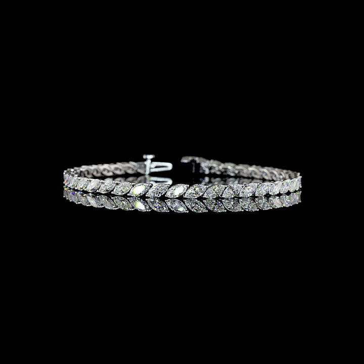 14kt White Gold Lab Diamond Tennis Bracelet