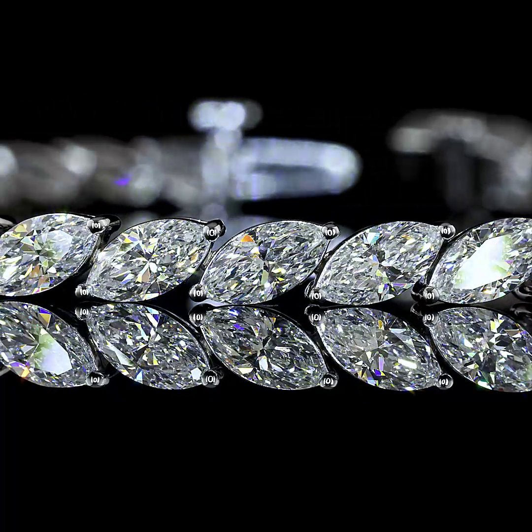 14kt White Gold Lab Diamond Tennis Bracelet