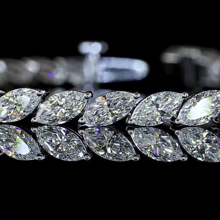 14kt White Gold Lab Diamond Tennis Bracelet