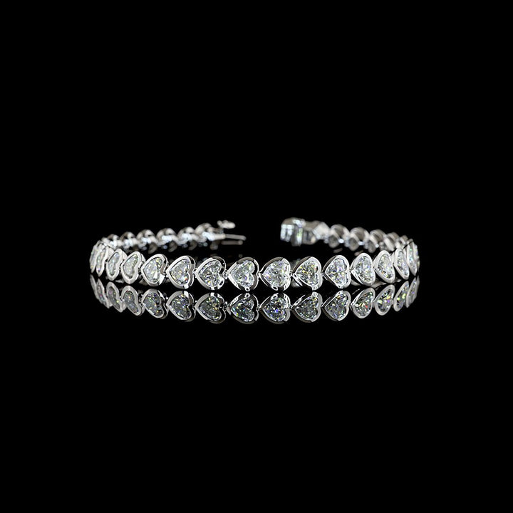 14kt White Gold Lab Diamond Tennis Bracelet