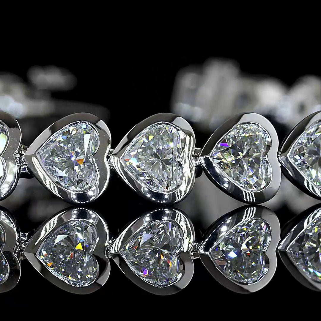 14kt White Gold Lab Diamond Tennis Bracelet