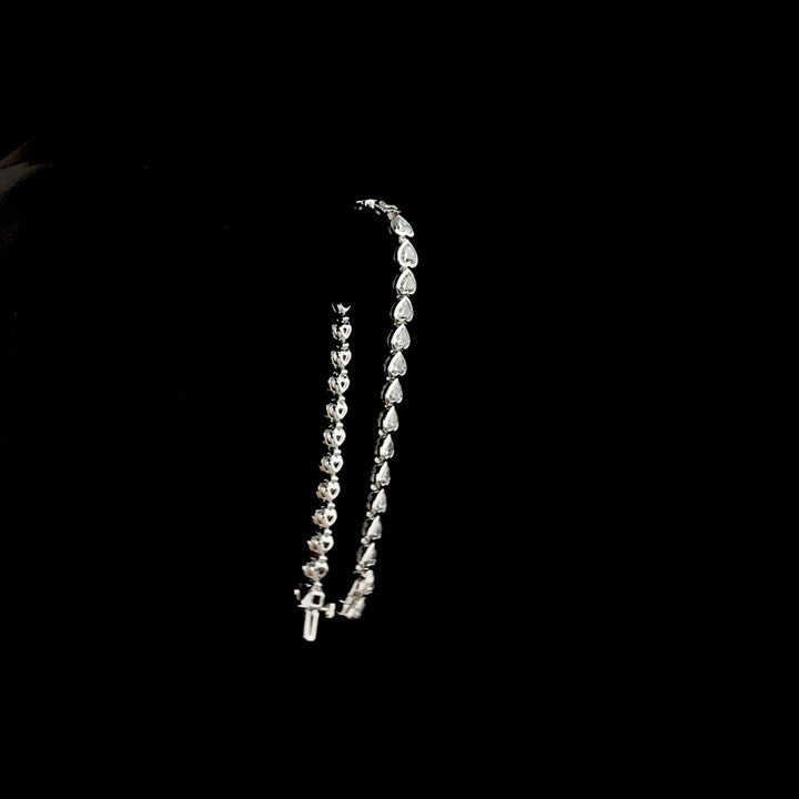 14kt White Gold Lab Diamond Tennis Bracelet