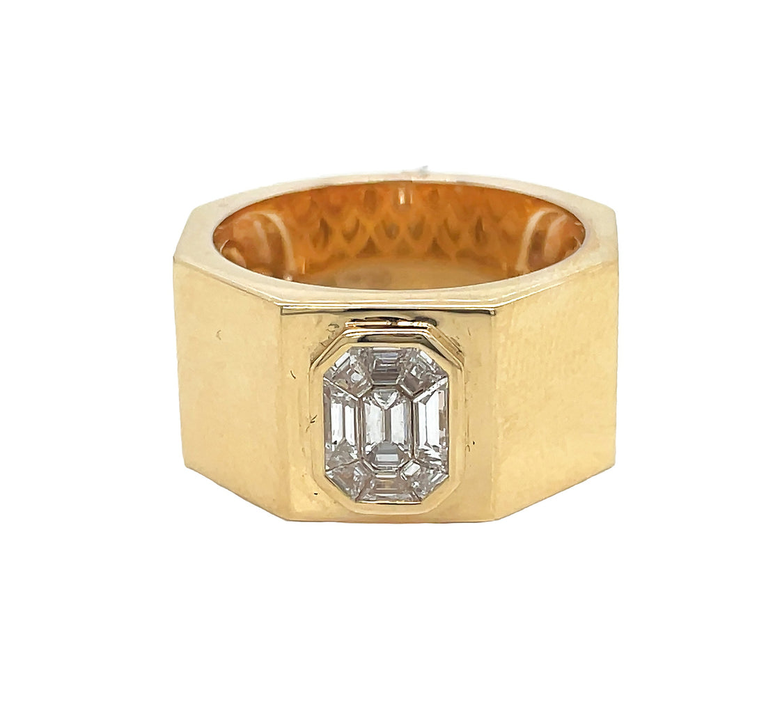 18kt Yellow Gold Diamond Ring