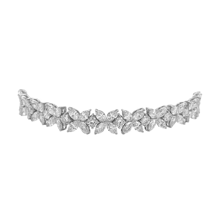 18kt White Gold Lab Diamond Tennis Bracelet