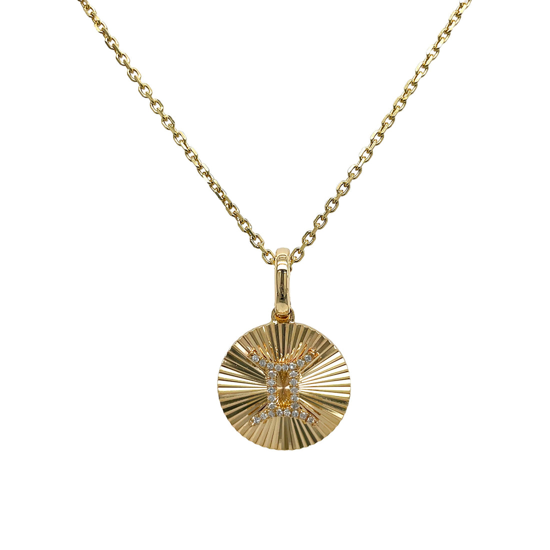 14kt Yellow Gold Diamond Pendant