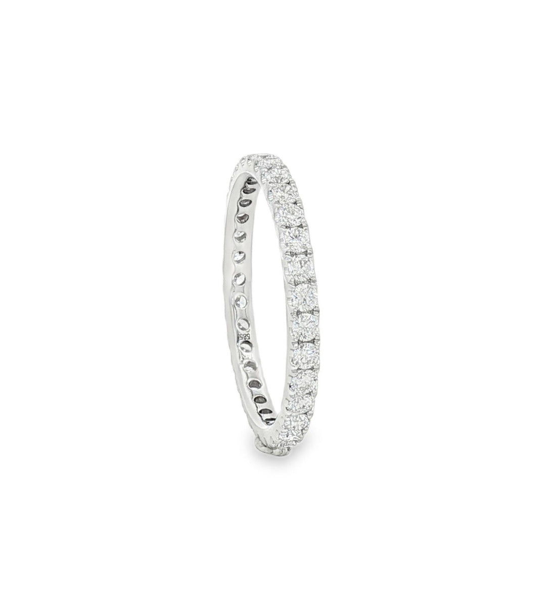 14kt White Gold Lab Diamond Eternity Band