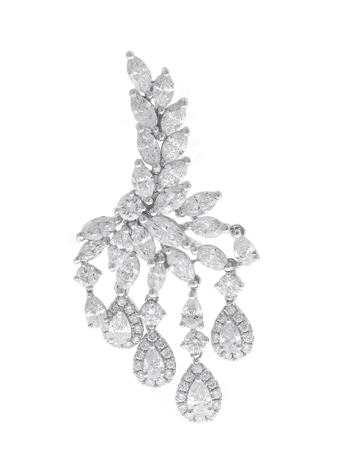 18kt White Gold Diamond Pendant/Pin