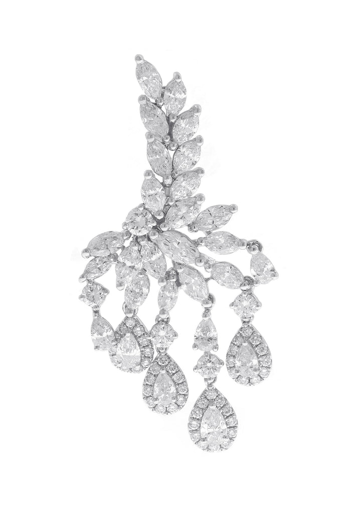 18kt White Gold Diamond Pendant/Pin