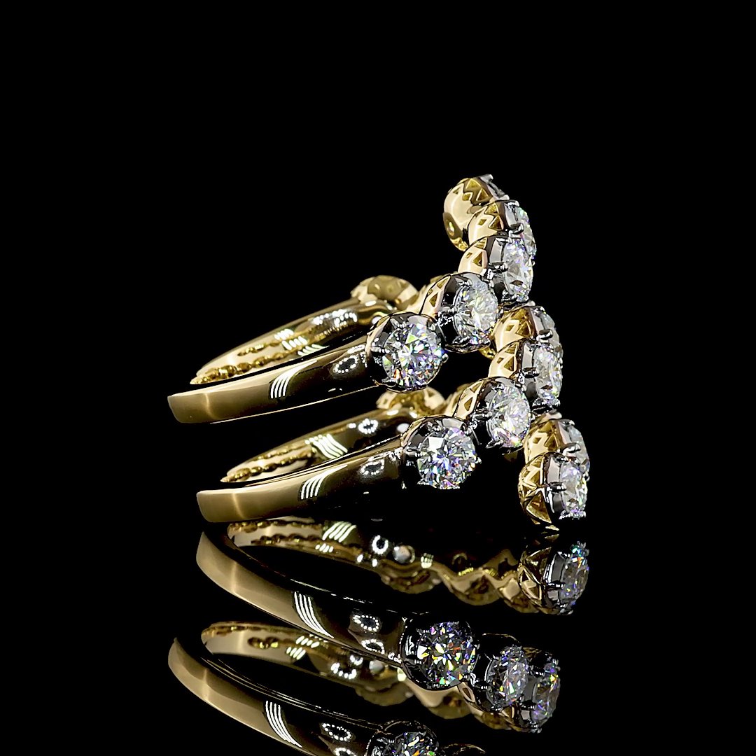 14kt Yellow Gold Lab Diamond Ring