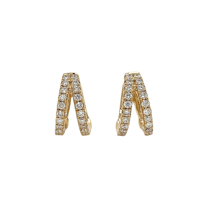 18Kt Yellow Gold Diamond Earrings