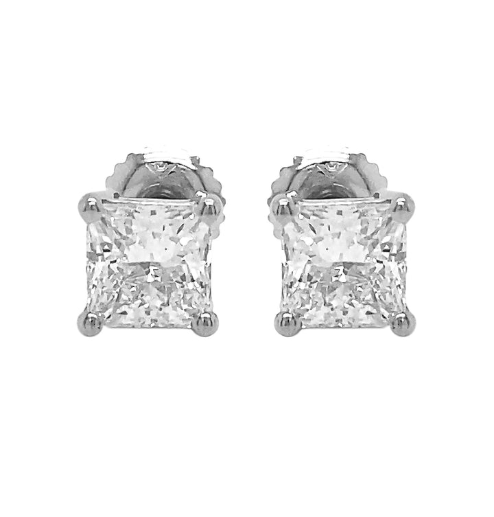 14kt White Gold Diamond Earrings