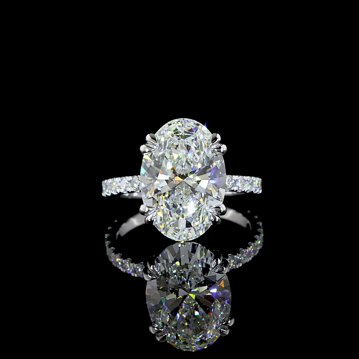 14kt White Gold Lab Diamond Ring