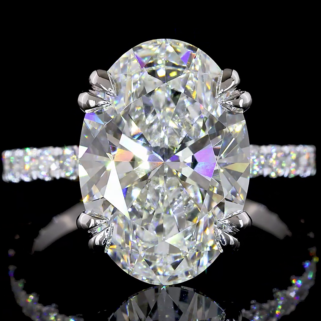 14kt White Gold Lab Diamond Ring