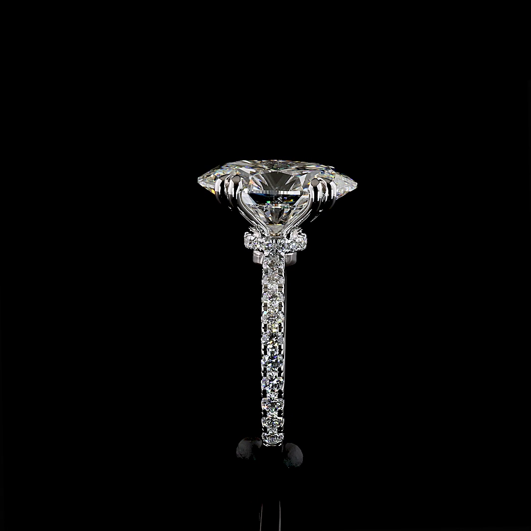14kt White Gold Lab Diamond Ring